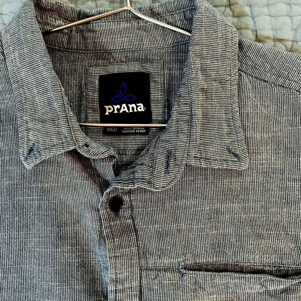 Prana men’s medium short sleeve button shirt
